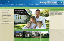 Referenzinternetseite mit Immobiliensoftware Immobilien@WebCore